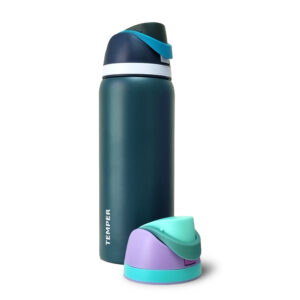 Temper FlipSip 1L Blue + Extra Lid