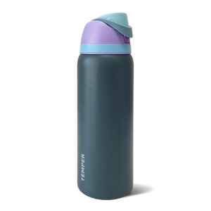 Temper FlipSip 1L Blue Purple Lid